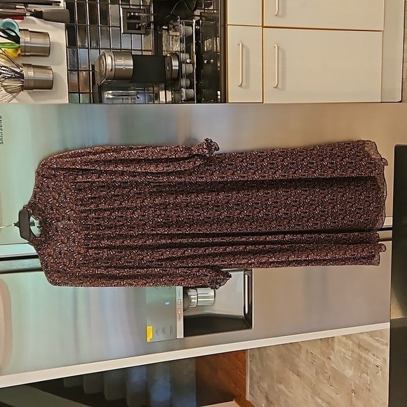 Sanctuary Dresses & Skirts - 💕SANCTUARY💕 Mock Neck Georgette Maxi Dress ~ Micro-Floral Print 4 NWOT